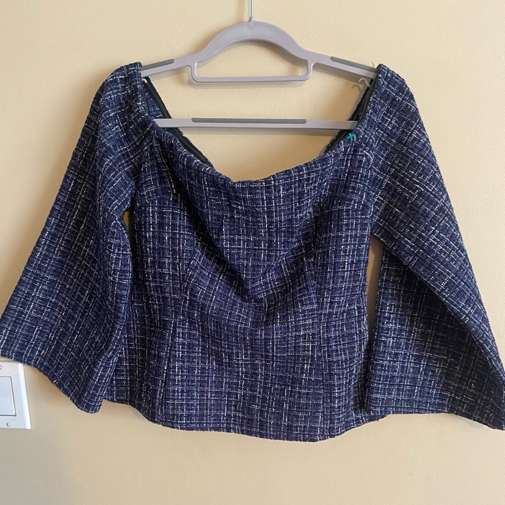 NWT Zara tweed top